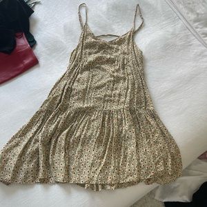 Green Floral Babydoll Dress